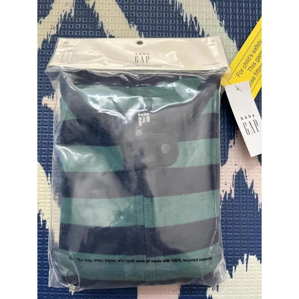 🌱ORGANIC🌱  Baby Gap | Stripe PJs  Sz 5yrs + Loving Kindness Everyday 🎧 - Picture 3 of 7